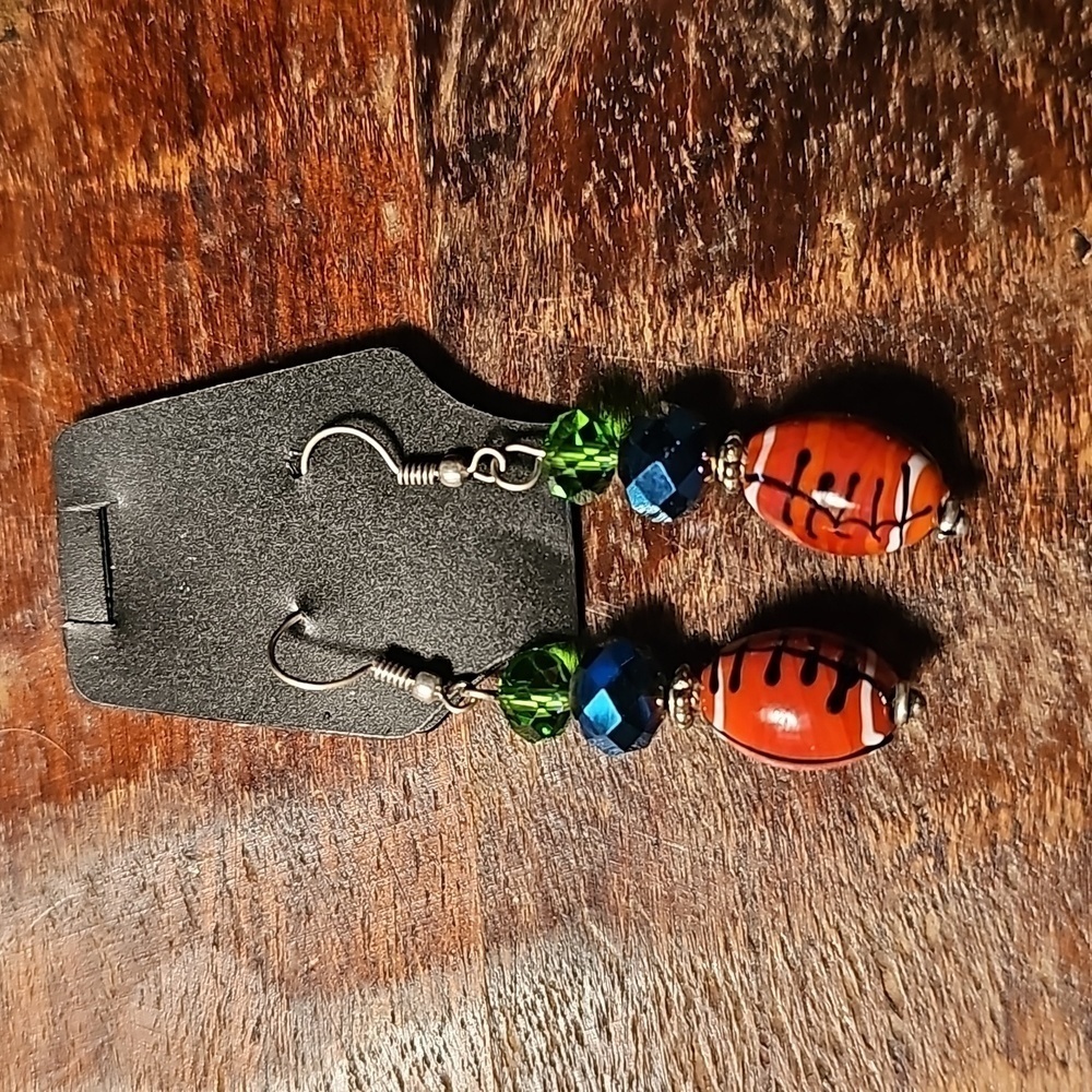 Seattle Seahawks Team Gear Dangle Earrings